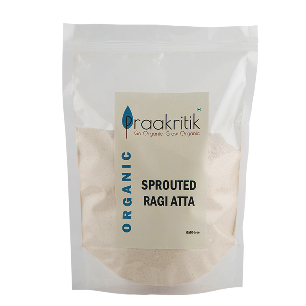 Praakritik Organic Sprouted Ragi Atta