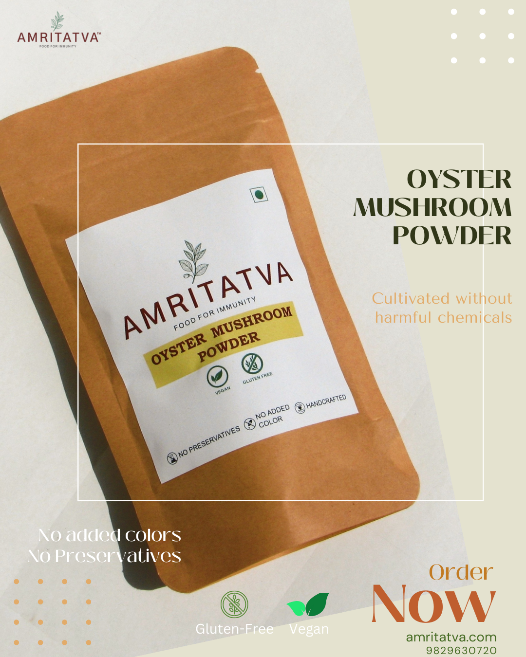 Amritatva Oyster Mushroom Powder