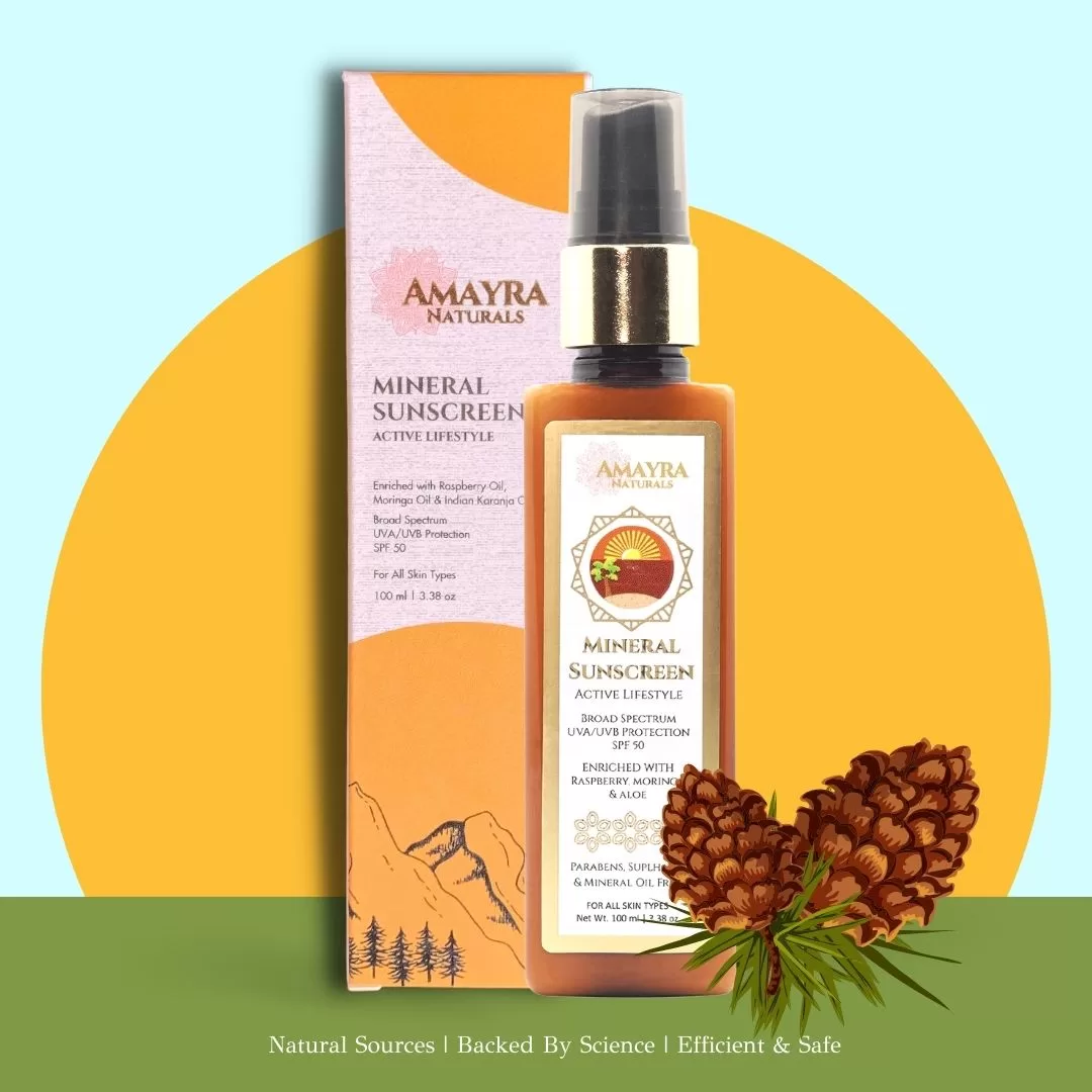 Amayra Naturals Mineral Sunscreen SPF50