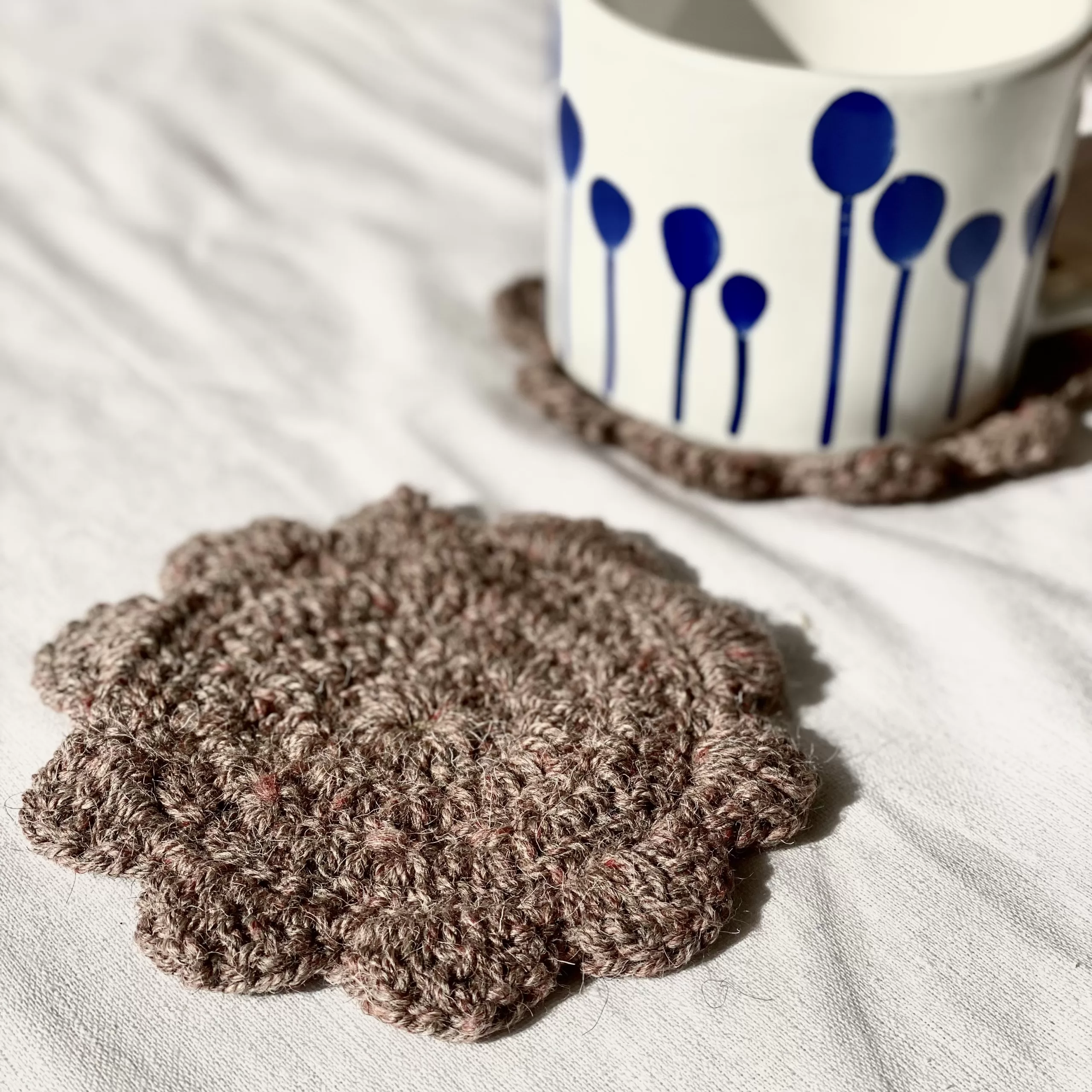 Hand Knitted Coasters