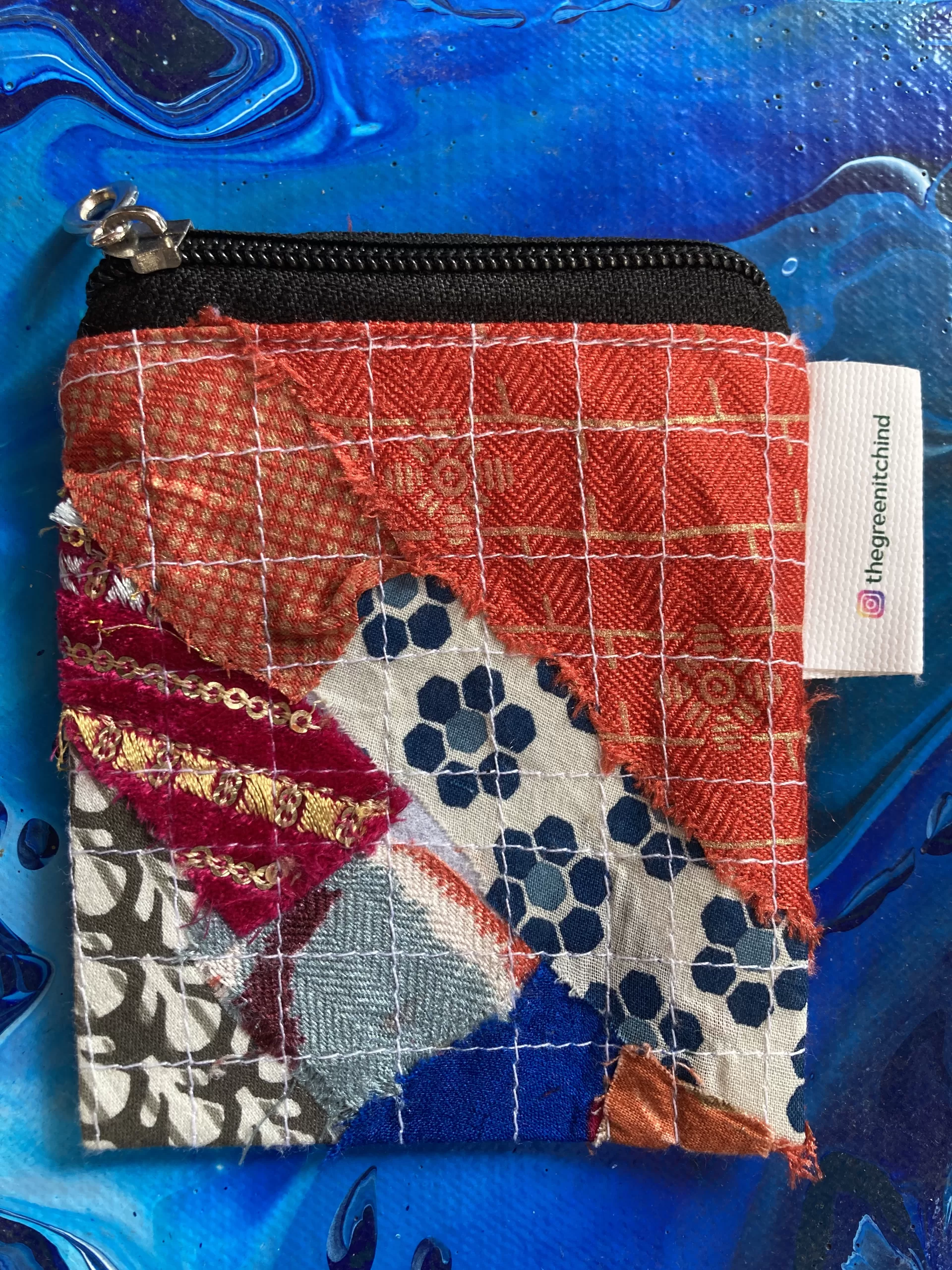 Upcycled Patchwork Coin Pouch