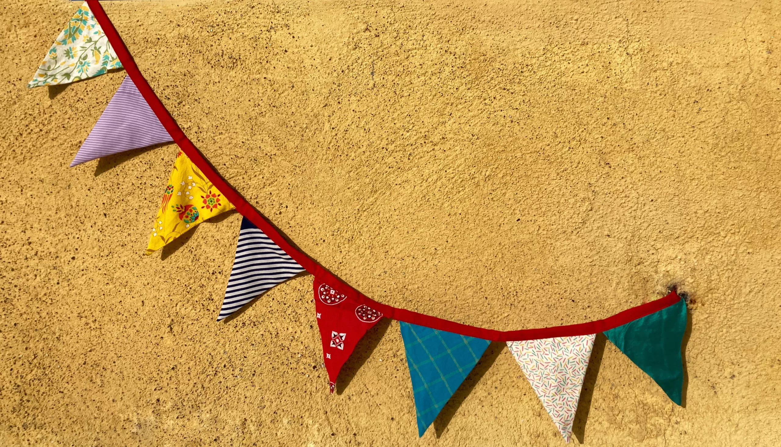 Upcycled Fabric Bunting