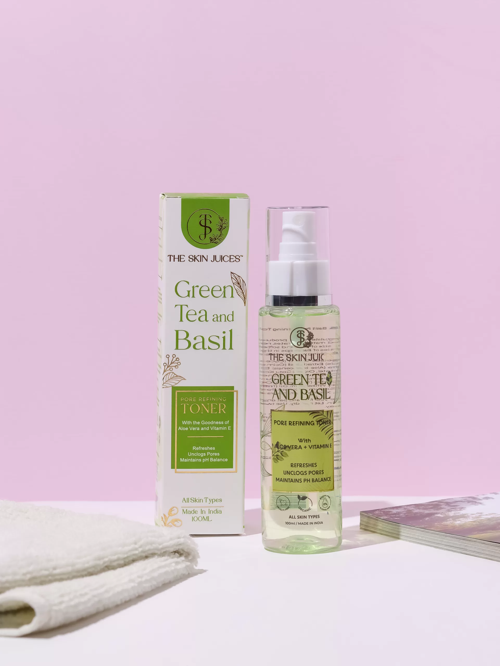 Green Tea & Basil Pore Refining Toner