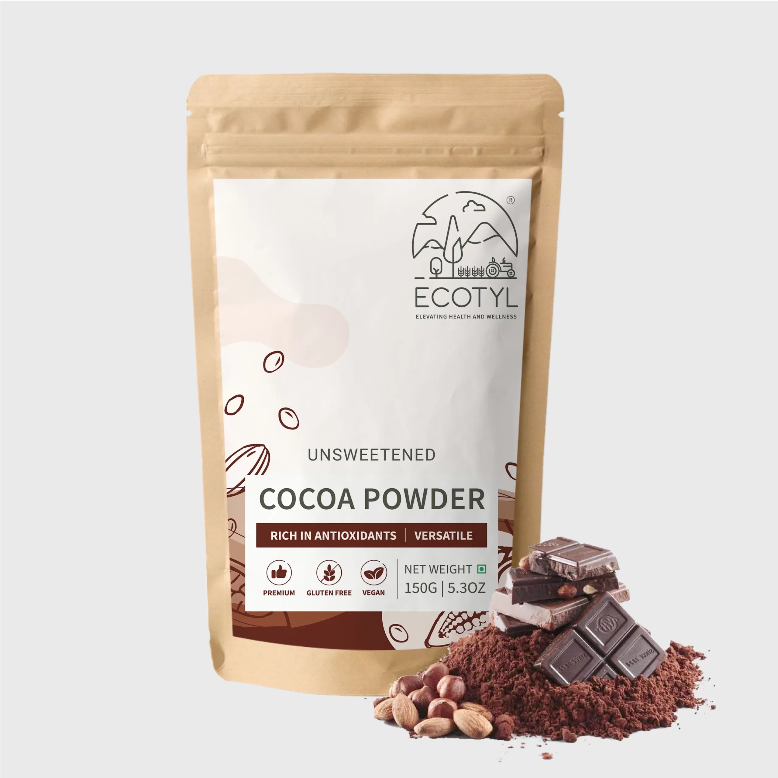 Ecotyl Unsweetened Cocoa Powder