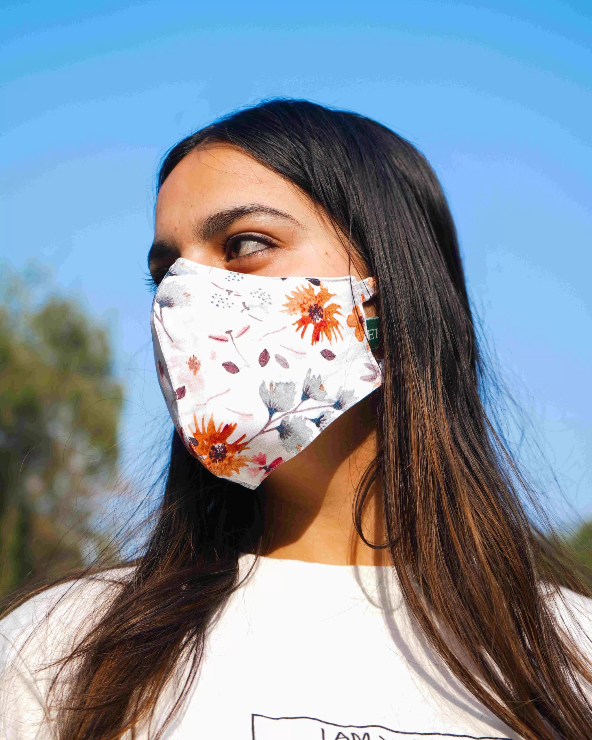 Ecokari Floral Bamboo Face Mask