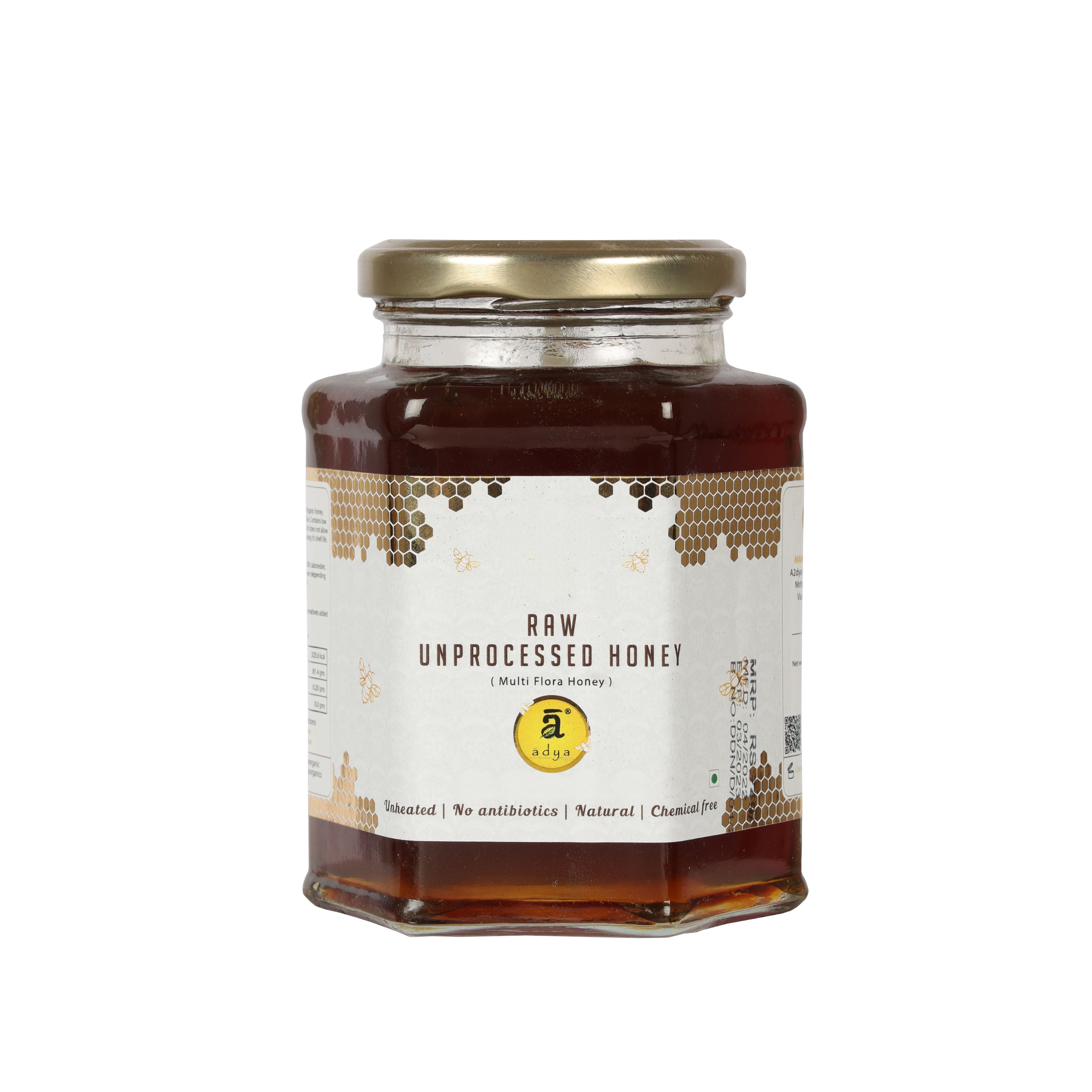 Adya Organics Multi Flora Raw Honey