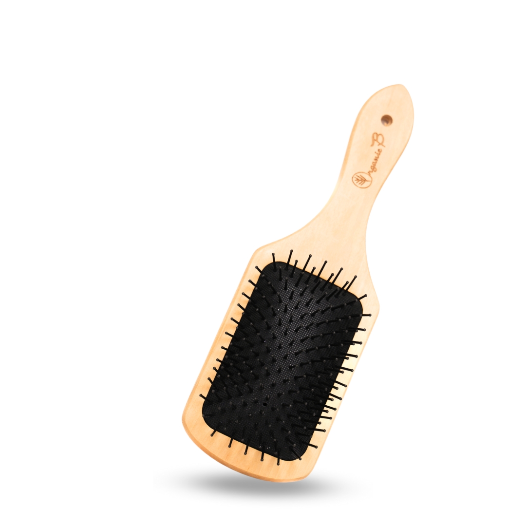 Organic B Eco-strong Teak Paddle Hairbrush