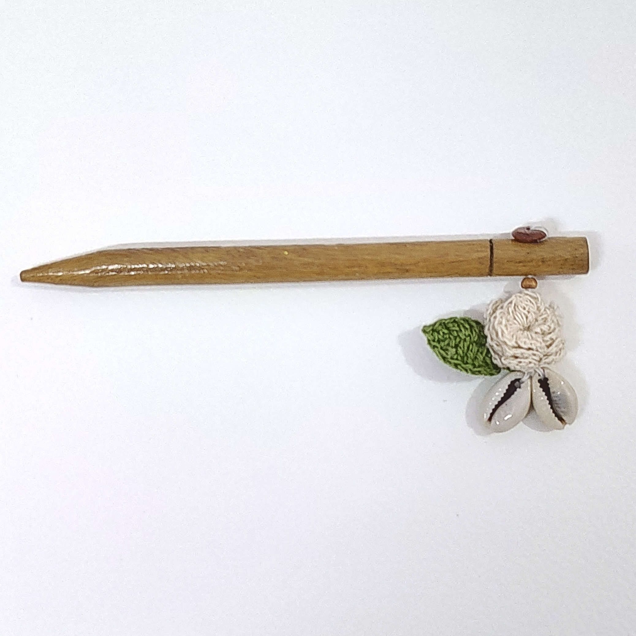 Ikriit'M Ecru Flower Hair Stick