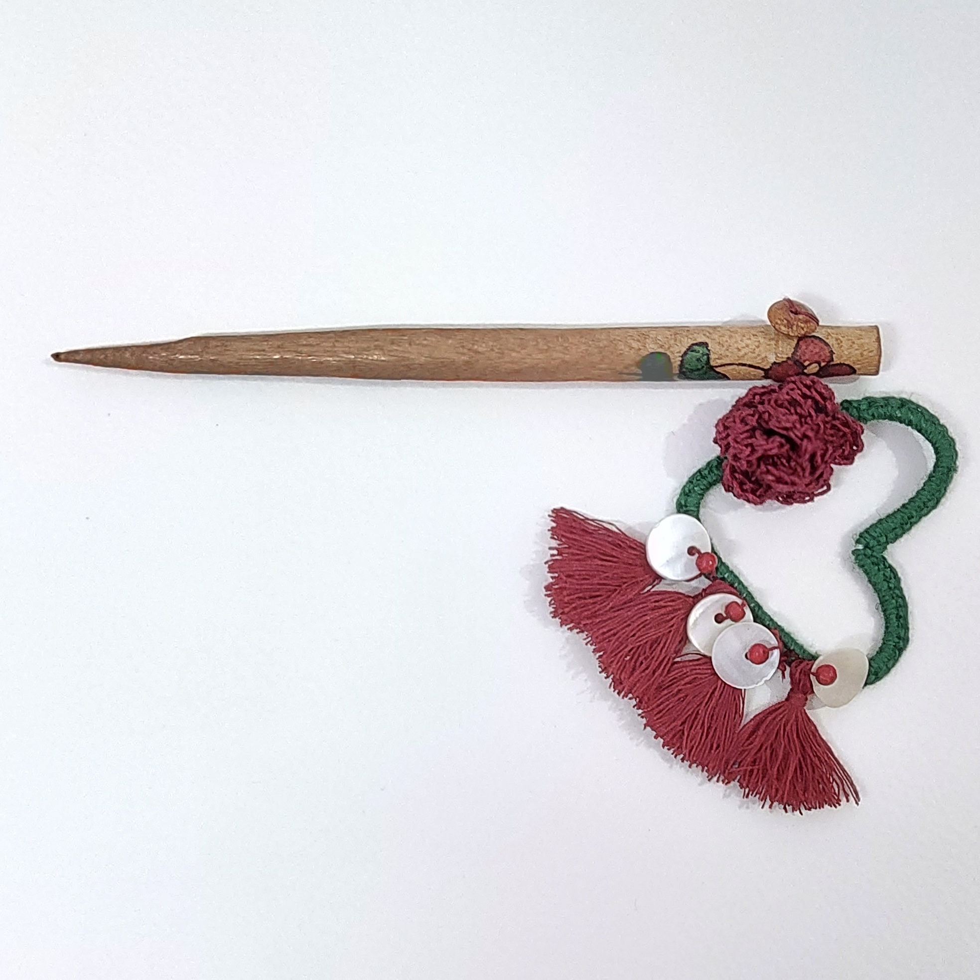 Ikriit'M Rosy Heart Hair Stick