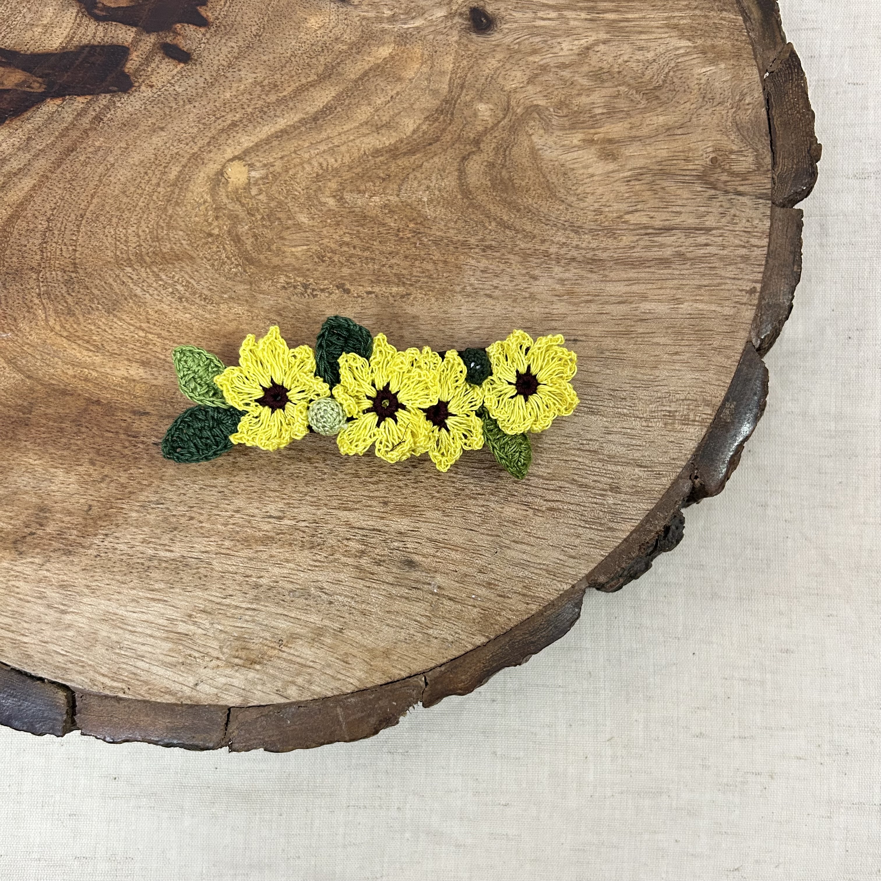 Ikriit'M Sunflower Hair Clip