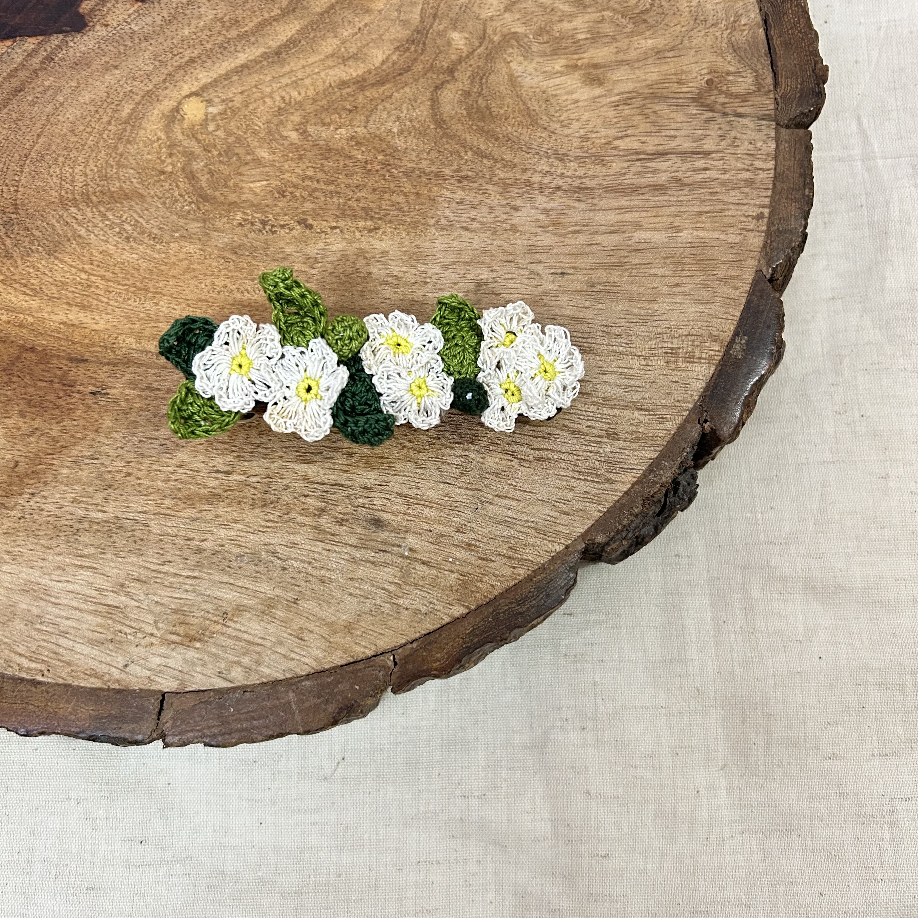 Ikriit'M White Daisy Hair Clip