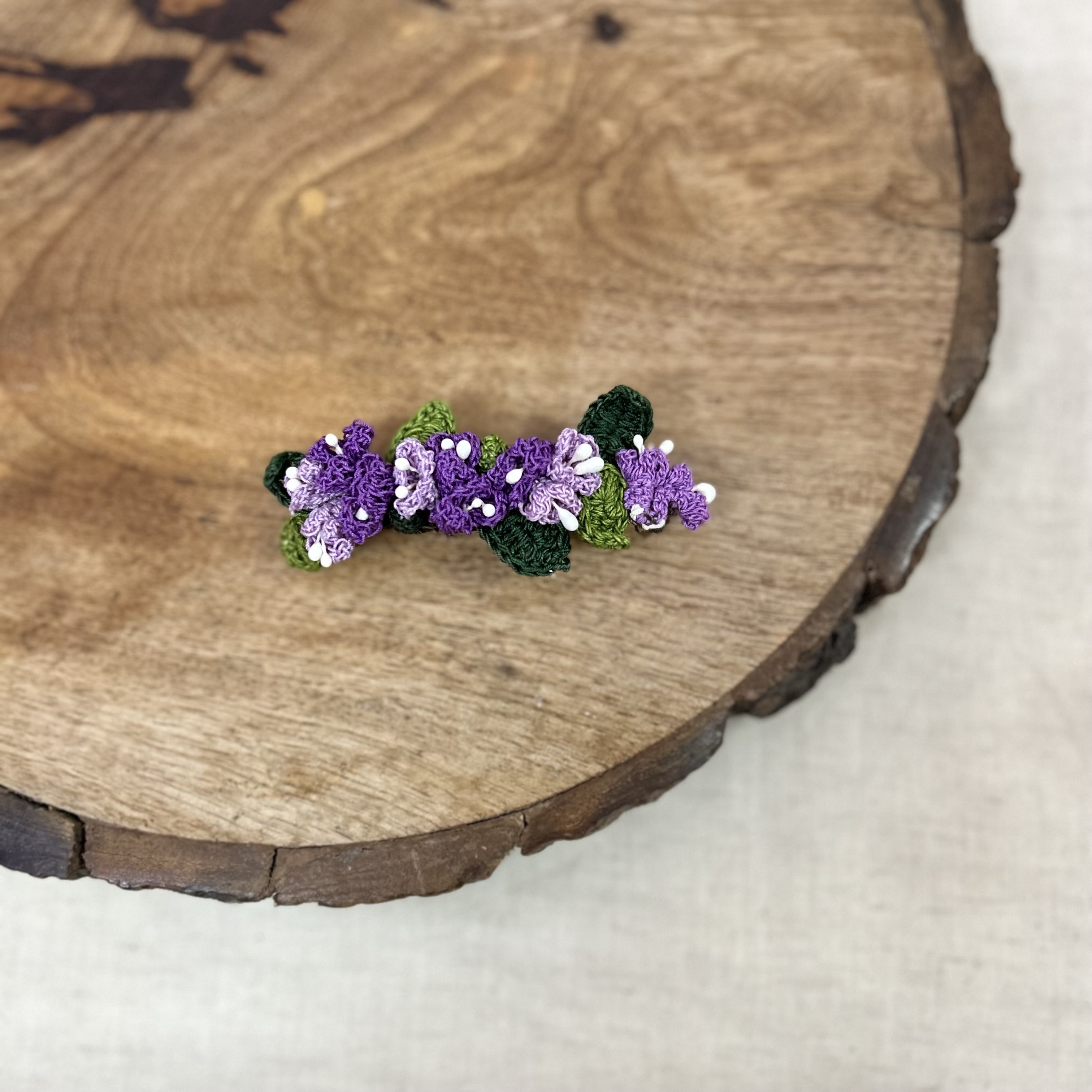 Ikriit'M Purple Tulip Hair Clip