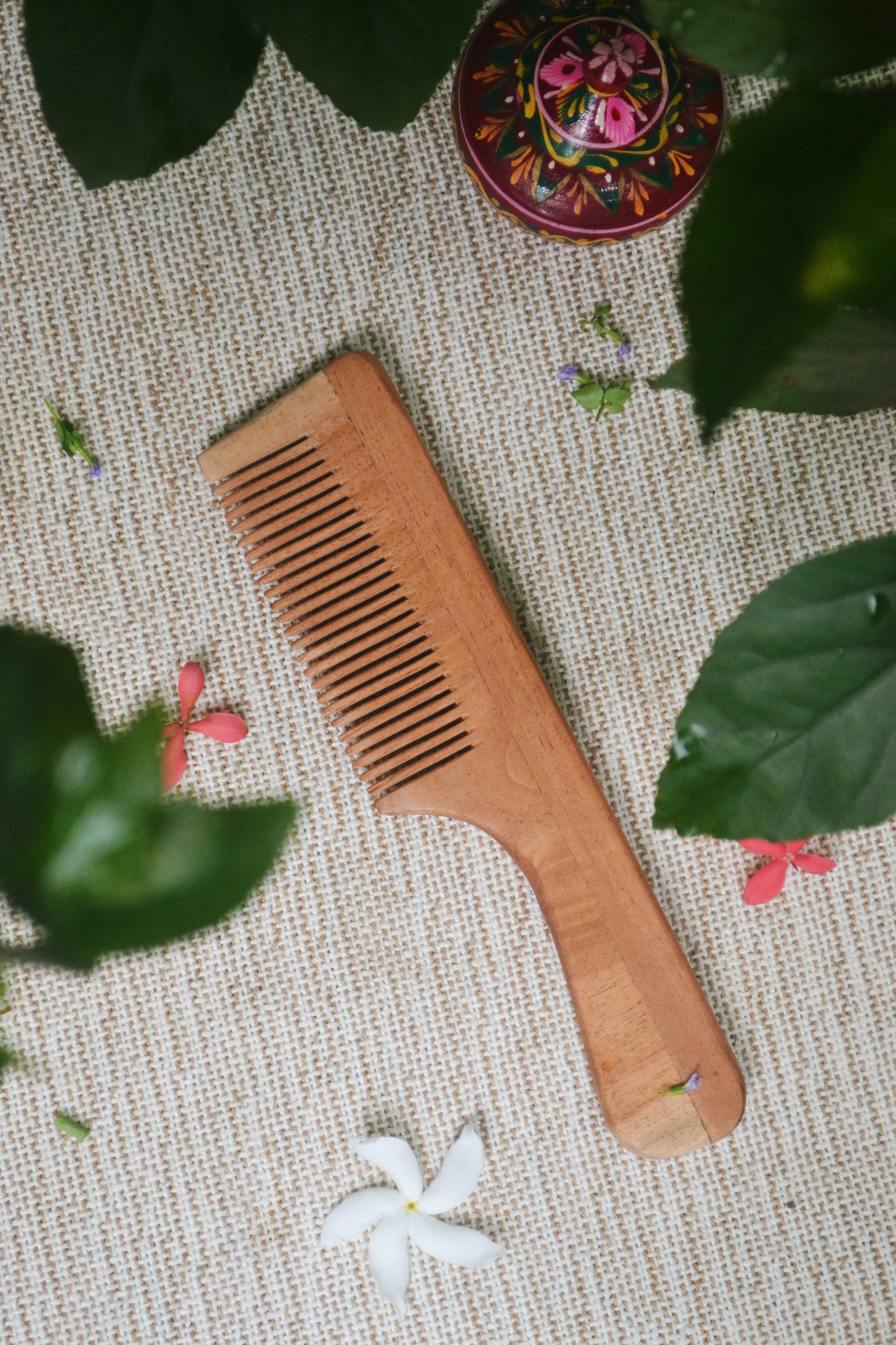 Almitra Sustainables Neem Wood Hair Comb