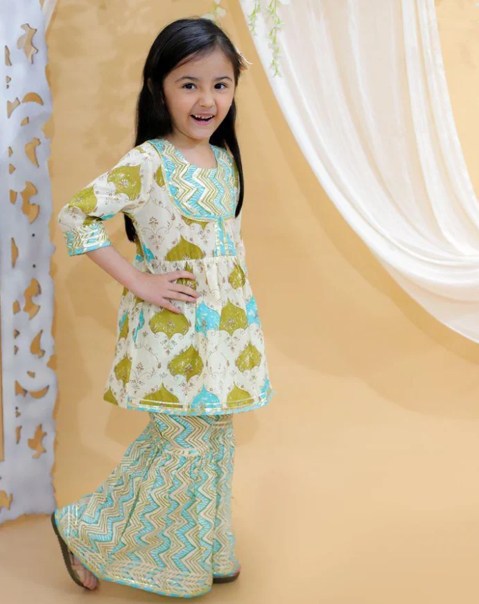 Girls Ethnic Festive Party Wear Suit Sets