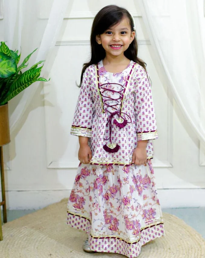 Girls Ethnic Festive Party Wear Suit Set