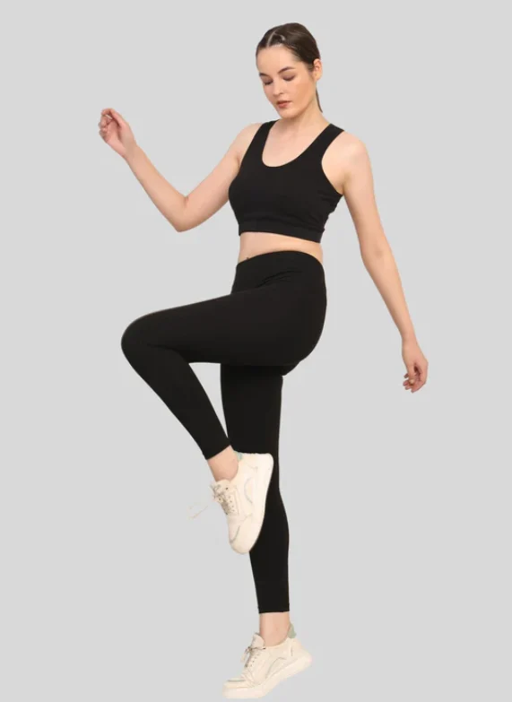 Padded Sports Bra & High-Waist Leggings Set