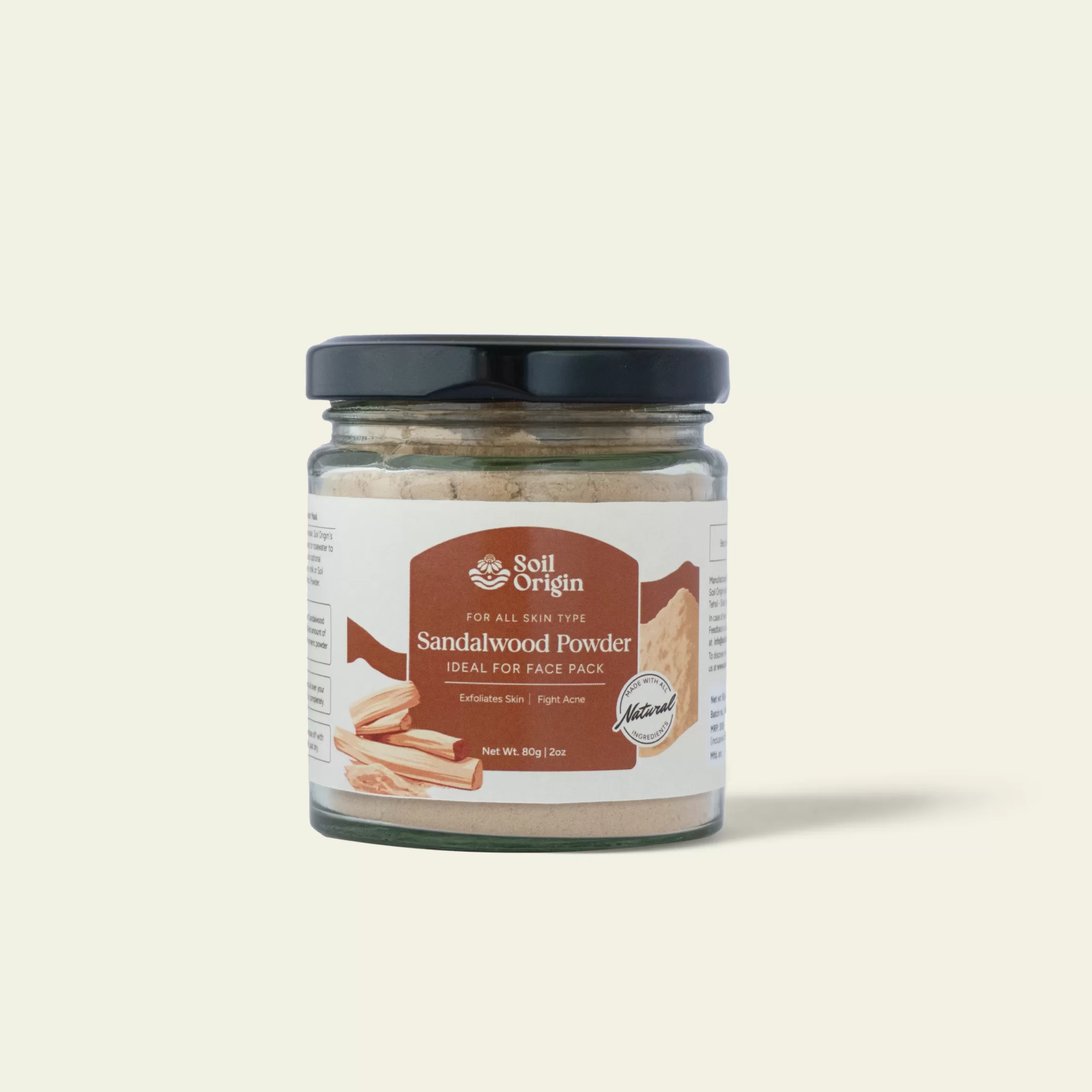 Soil Origin Sandalwood Powder
