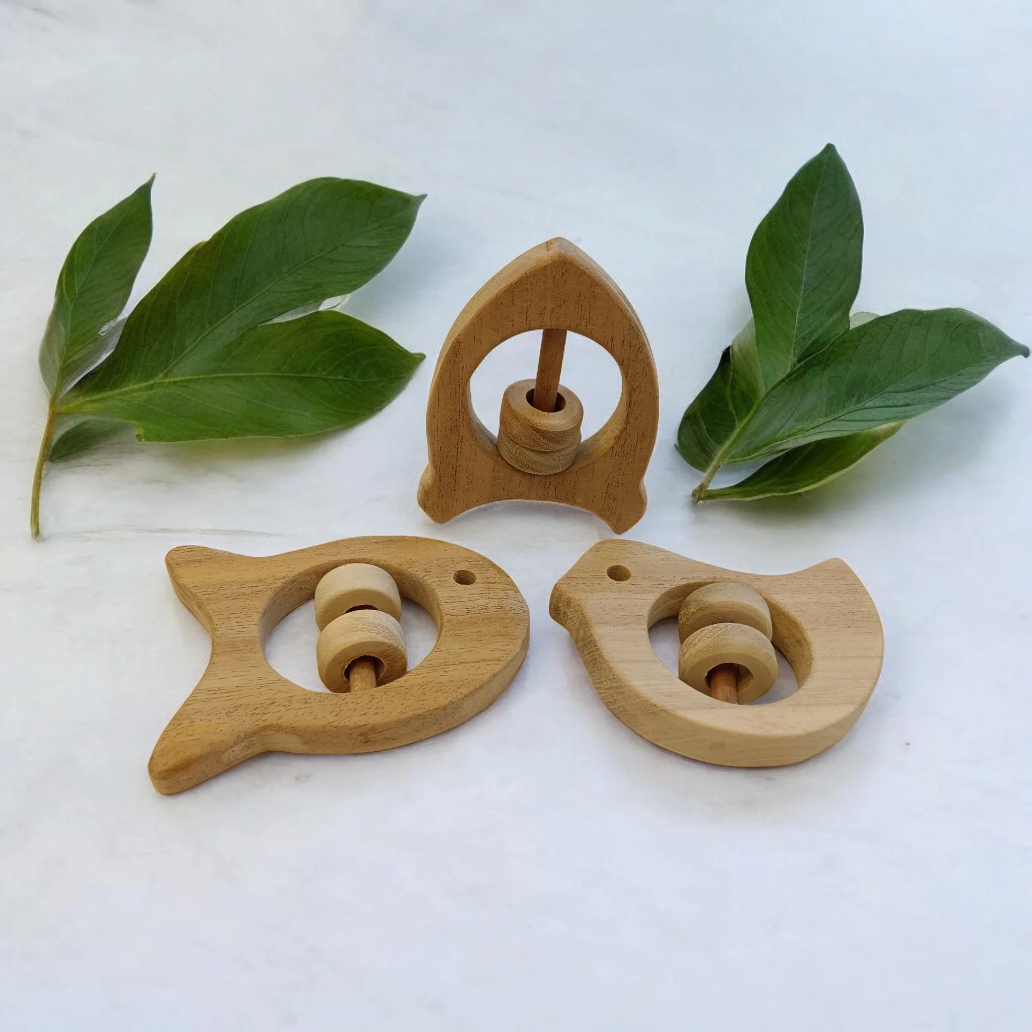 Neemtoys® Beautiful Wooden Rattle Toys