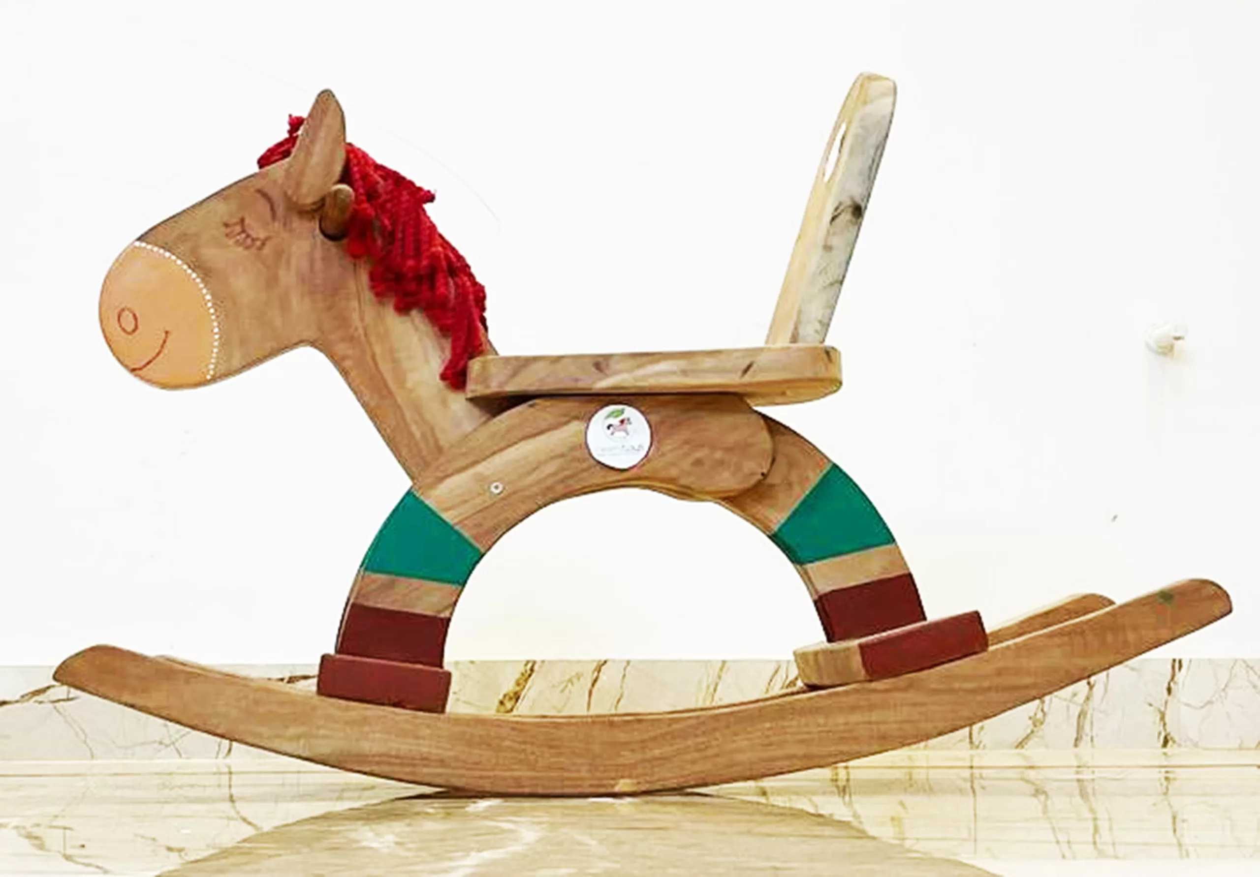 Neemtoys® Pure & Solid Wooden Rocking Horse